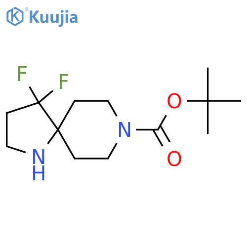 tert-butyl 4,4-difluoro-1,8-diazaspiro[4.5]decane-8-carboxylate structure