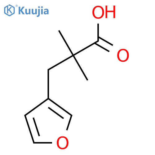 3-(furan-3-yl)-2,2-dimethylpropanoic acid structure