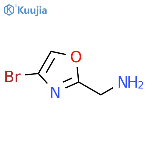 C-(4-Bromo-oxazol-2-yl)-methylamine structure