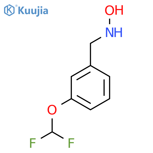 N-{3-(difluoromethoxy)phenylmethyl}hydroxylamine structure