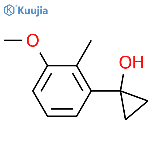 1-(3-methoxy-2-methylphenyl)cyclopropan-1-ol structure