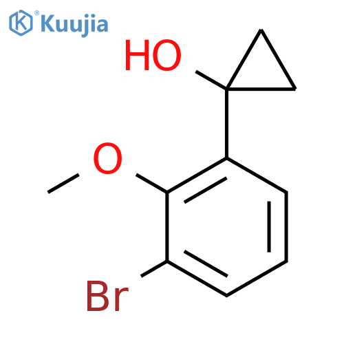 1-(3-bromo-2-methoxyphenyl)cyclopropan-1-ol structure