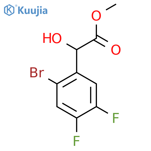 methyl 2-(2-bromo-4,5-difluorophenyl)-2-hydroxyacetate structure