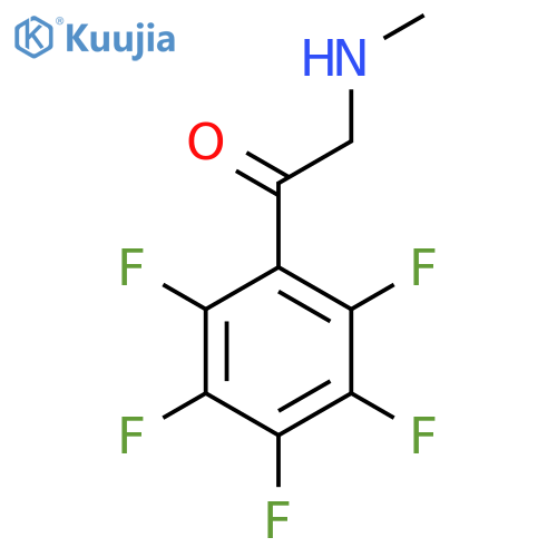 2-(methylamino)-1-(pentafluorophenyl)ethan-1-one structure
