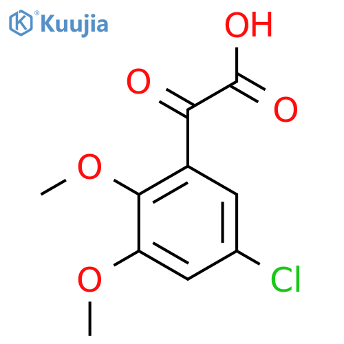 2-(5-chloro-2,3-dimethoxyphenyl)-2-oxoacetic acid structure
