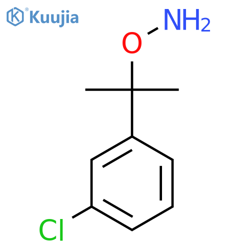 O-2-(3-chlorophenyl)propan-2-ylhydroxylamine structure