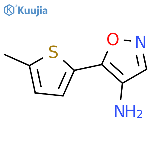 5-(5-methylthiophen-2-yl)-1,2-oxazol-4-amine structure