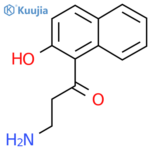 3-amino-1-(2-hydroxynaphthalen-1-yl)propan-1-one structure