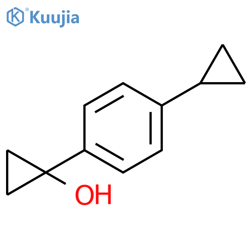 1-(4-cyclopropylphenyl)cyclopropan-1-ol structure