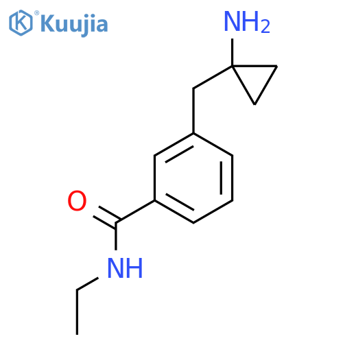 3-(1-aminocyclopropyl)methyl-N-ethylbenzamide structure