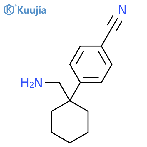 4-1-(aminomethyl)cyclohexylbenzonitrile structure