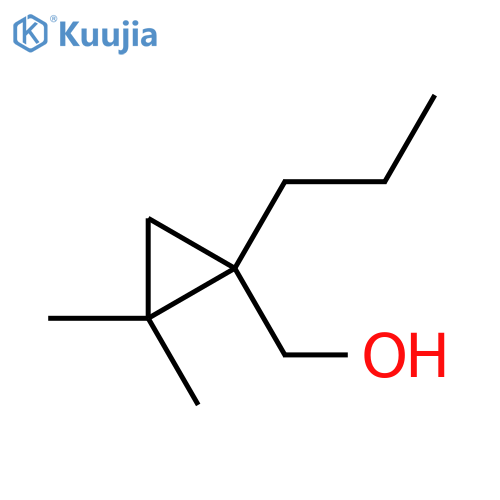 (2,2-dimethyl-1-propylcyclopropyl)methanol structure