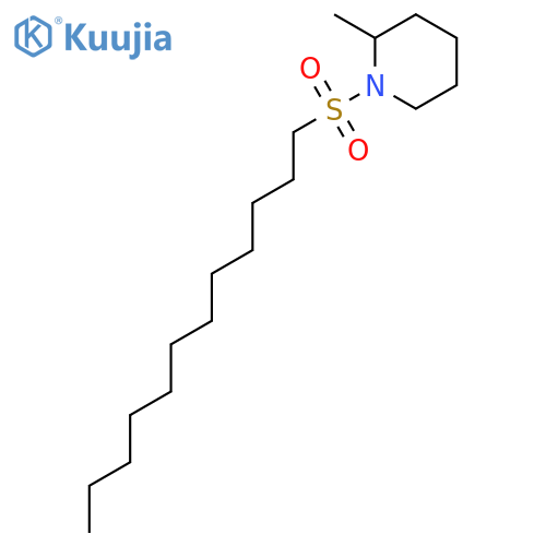 Piperidine, 1-(dodecylsulfonyl)-2-methyl- structure