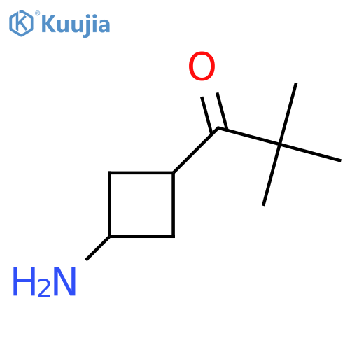 1-(3-Aminocyclobutyl)-2,2-dimethylpropan-1-one structure