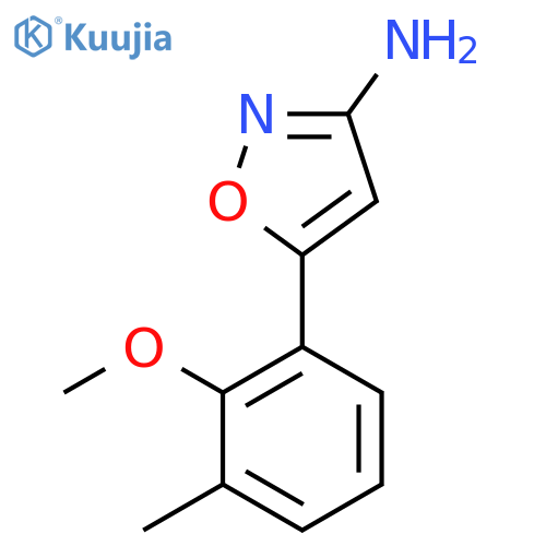 5-(2-methoxy-3-methylphenyl)-1,2-oxazol-3-amine structure