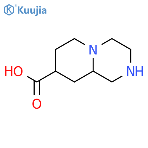 2,3,4,6,7,8,9,9a-octahydro-1H-pyrido[1,2-a]pyrazine-8-carboxylic acid structure