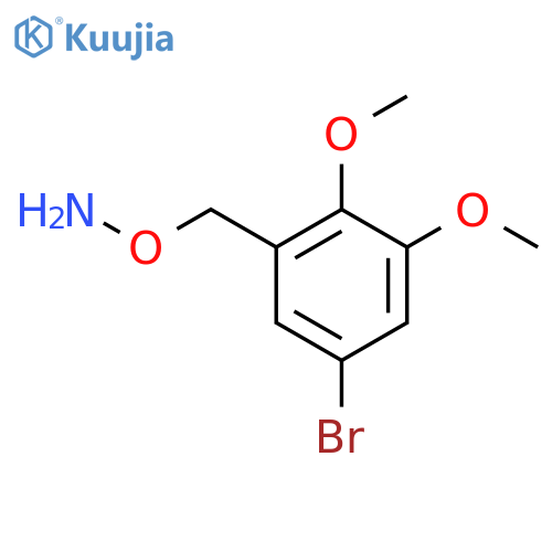 O-(5-bromo-2,3-dimethoxyphenyl)methylhydroxylamine structure