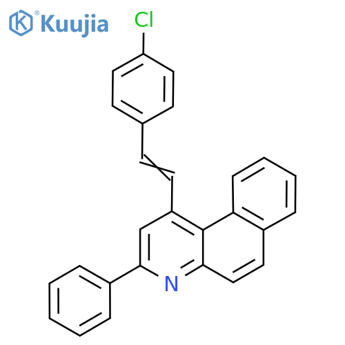 1-[2-(4-Chlorophenyl)ethenyl]-3-phenylbenzo[F]quinoline structure