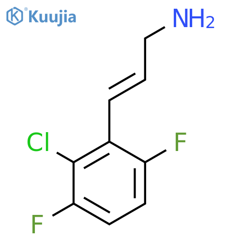 3-(2-chloro-3,6-difluorophenyl)prop-2-en-1-amine structure