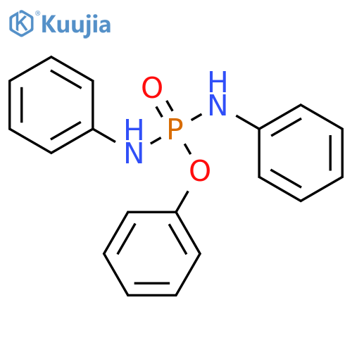 Phosphorodiamidic acid, N,N'-diphenyl-, phenyl ester structure