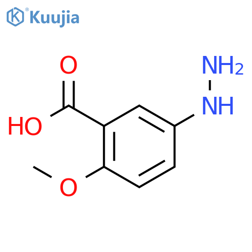5-hydrazinyl-2-methoxybenzoic acid structure