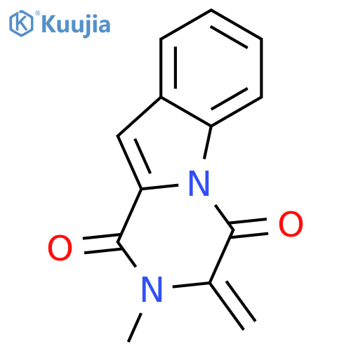Pyrazino[1,2-a]indole-1,4-dione,2,3-dihydro-2-methyl-3-methylene- structure