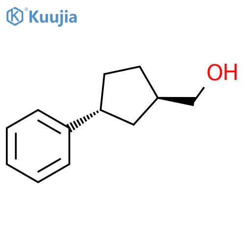 rac-(1R,3R)-3-phenylcyclopentylmethanol, trans structure