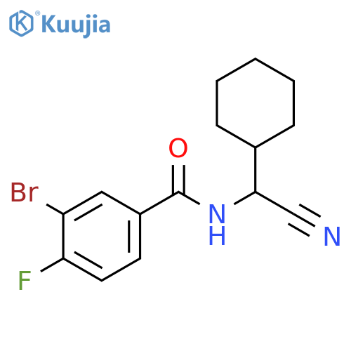 3-Bromo-N-(cyanocyclohexylmethyl)-4-fluorobenzamide structure