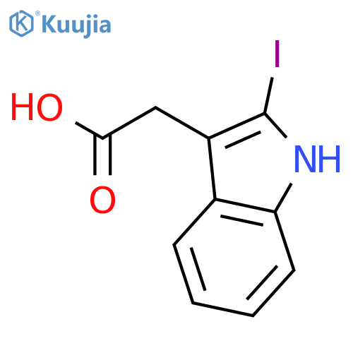 2-(2-iodo-1H-indol-3-yl)acetic acid structure
