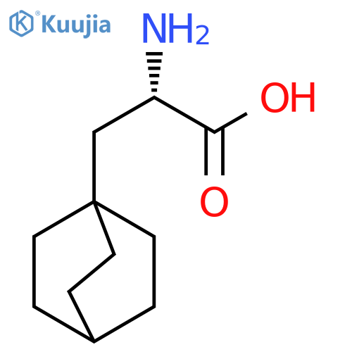 (2S)-2-amino-3-(1-bicyclo[2.2.2]octanyl)propanoic acid structure
