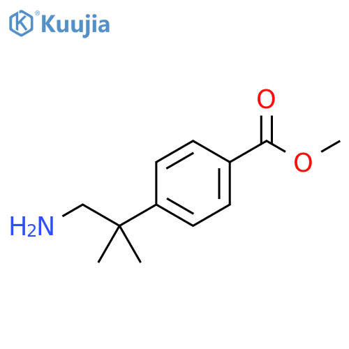 methyl 4-(1-amino-2-methylpropan-2-yl)benzoate structure
