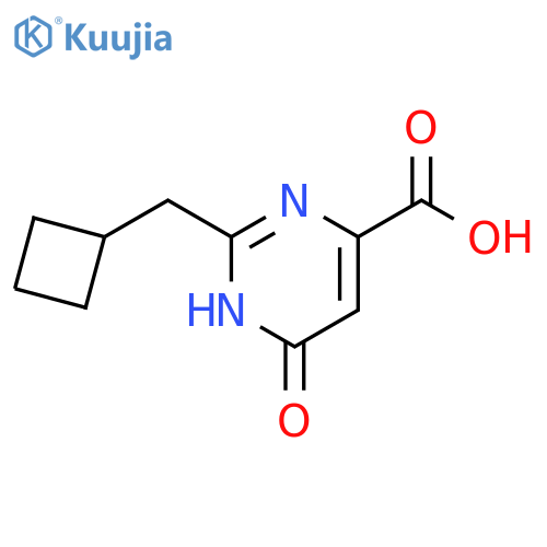 4-Pyrimidinecarboxylic acid, 2-(cyclobutylmethyl)-1,6-dihydro-6-oxo- structure