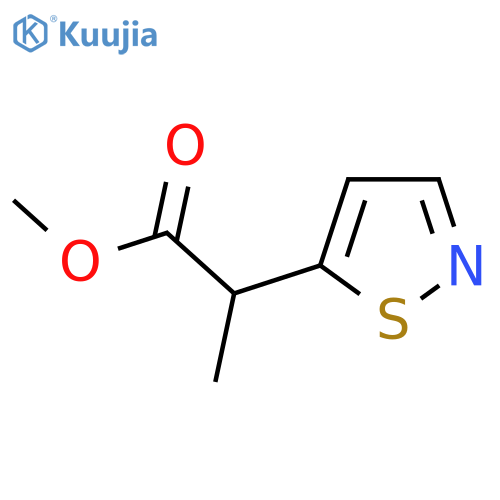 Methyl 2-(1,2-thiazol-5-yl)propanoate structure