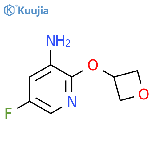 5-Fluoro-2-(oxetan-3-yloxy)pyridin-3-amine structure