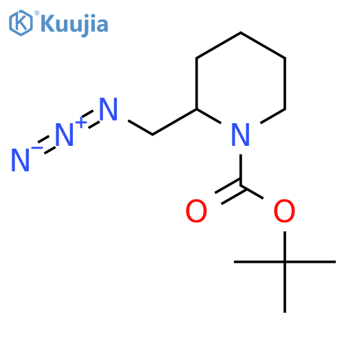 Tert-butyl 2-(azidomethyl)piperidine-1-carboxylate structure