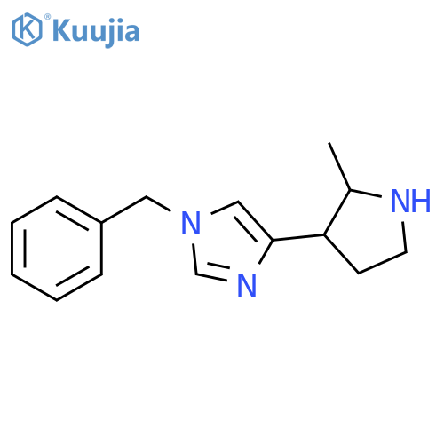 1-benzyl-4-(2-methylpyrrolidin-3-yl)-1H-imidazole structure