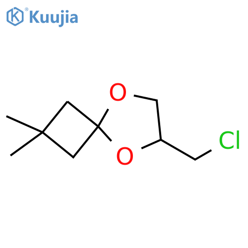6-(chloromethyl)-2,2-dimethyl-5,8-dioxaspiro3.4octane structure