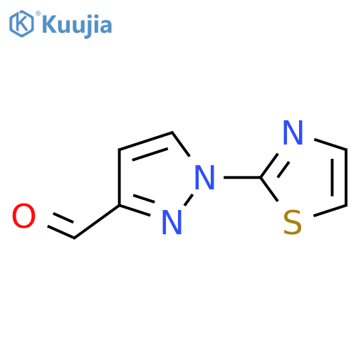 1-(thiazol-2-yl)-1H-pyrazole-3-carbaldehyde structure