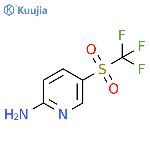 2-Pyridinamine, 5-[(trifluoromethyl)sulfonyl]- structure