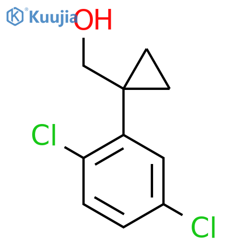 1-(2,5-dichlorophenyl)cyclopropylmethanol structure