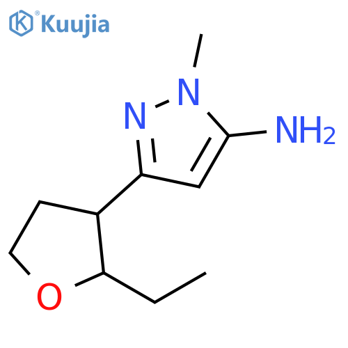 3-(2-ethyloxolan-3-yl)-1-methyl-1H-pyrazol-5-amine structure