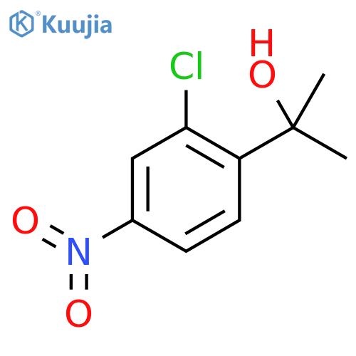 2-(2-chloro-4-nitrophenyl)propan-2-ol structure