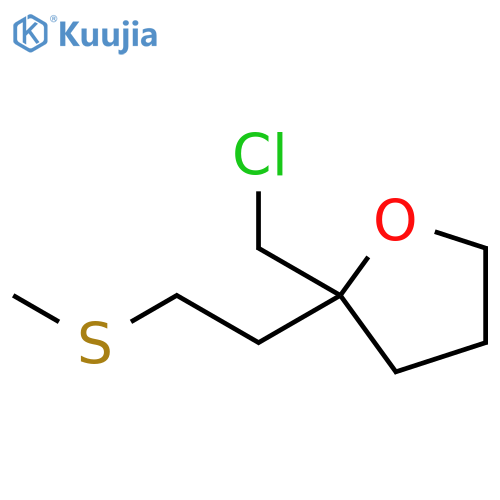 2-(chloromethyl)-2-2-(methylsulfanyl)ethyloxolane structure