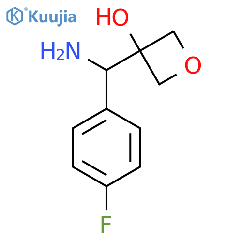 3-amino(4-fluorophenyl)methyloxetan-3-ol structure