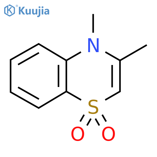 3,4-Dimethyl-(4H)1,4-benzothiazine-1,1-dioxide structure