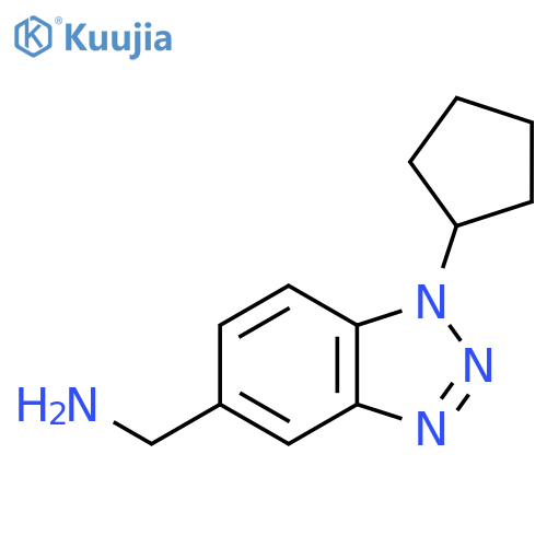(1-cyclopentyl-1H-benzo[d][1,2,3]triazol-5-yl)methanamine structure