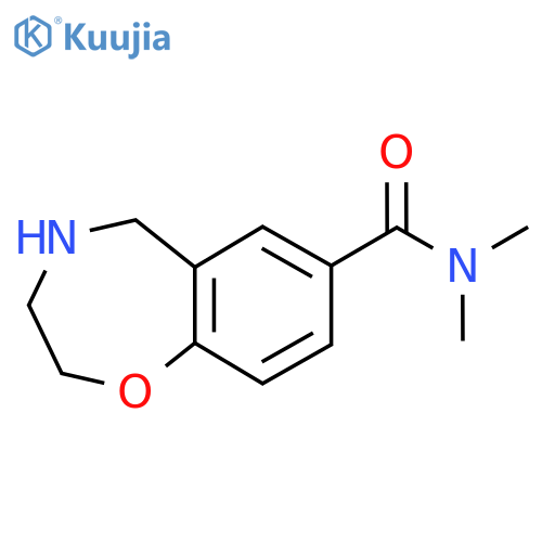 N,N-Dimethyl-2,3,4,5-tetrahydrobenzo[f][1,4]oxazepine-7-carboxamide structure