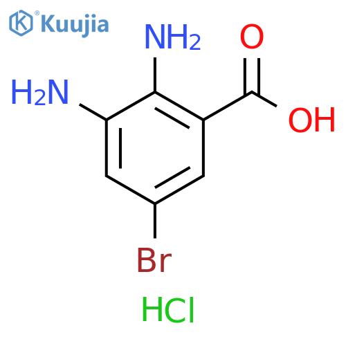 2,3-diamino-5-bromobenzoic acid dihydrochloride structure