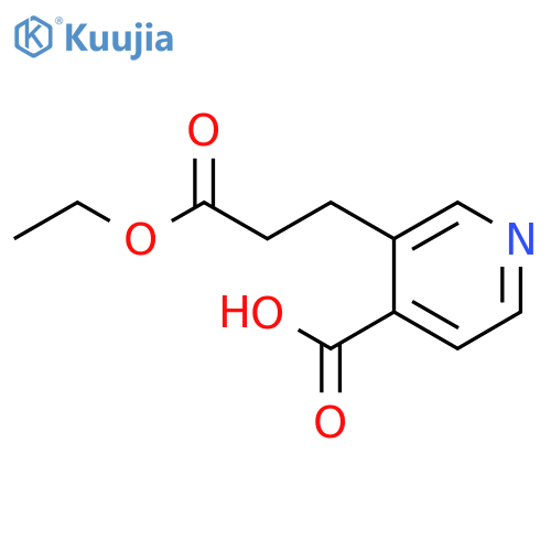 3-(2-Ethoxycarbonyl-ethyl)-isonicotinic acid structure