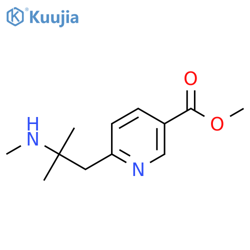 methyl 6-2-methyl-2-(methylamino)propylpyridine-3-carboxylate structure
